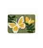 Yellow Butterfly Microfibre 24X16 Inches Anti-Skid Bath Mat