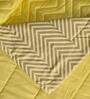 Yellow Noor Reversible King Quilt 90X90 With 2 Pillow Covers