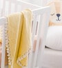 Yellow Ochre Cotton Reversible Kids Blanket