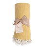 Yellow Ochre Cotton Reversible Kids Blanket
