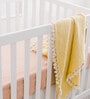 Yellow Ochre Cotton Reversible Kids Blanket