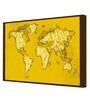 The State Paint Yellow Canvas Framed Art Print