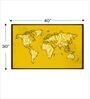 The State Paint Yellow Canvas Framed Art Print
