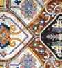 Yellow Persian Polypropylene 5x8 Feet Machine Made Carpet