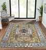 Yellow Persian Polypropylene 5x8 Feet Machine Made Carpet
