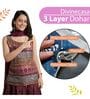 Yellow Pink Polycotton Floral 120 Gsm Double Dohar