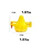 Yellow Plastic 2 Pcs Medium Size Modak Mould
