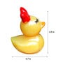 Yellow Plastic Chick Duck Garden Figurines, Set of 12