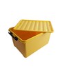 Yellow Plastic Inplus Easy Clip Storage Box 40ltr Desk Organizers
