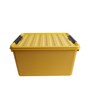 Yellow Plastic Inplus Easy Clip Storage Box 40ltr Desk Organizers