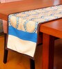 Zeba (84x12) Yellow & Blue Polycanvas Table Runner