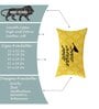Yellow Polycotton Floral 12x18 inches Cushion Covers (Pack of 2)