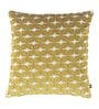 Yellow Geometric PolyCotton 16 x 16 Inches Cushion Cover