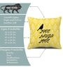 Yellow Polycotton Floral 24x24 inches Cushion Covers (Pack of 2)