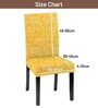 Yellow Polycotton Printed 14x18 Inches Chair Covers  (4 pieces)