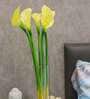 Yellow Polyester Artificial Callalily Flower