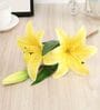 Yellow Polyester Artificial Flower
