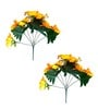 Yellow Polyester Artificial Flower