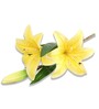 Yellow Polyester Artificial Flower