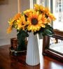 Yellow Polyester Artificial Flower