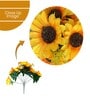 Yellow Polyester Artificial Flower