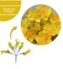 Yellow Polyester Artificial Flower