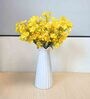 Yellow Polyester Artificial Flower
