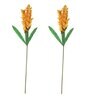 White Fabric & Plastic Ginger Flower Stick Artificial Flowers
