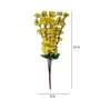 Yellow Polyester Artificial Peach Blossom Flower Bunch  Without Pot