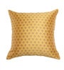 Yellow Traditional Polyester Blend 16 x 16 Inches Cushion Cover