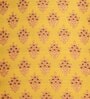 Yellow Traditional Polyester Blend 16 x 16 Inches Cushion Cover