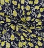 Yellow Polyester Floral 5ft Room Darkening Eyelet Window Curtains (2 Pc)