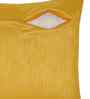 Yellow Polyester Geometric 12X18 Inches Cushion Covers (2Pcs)