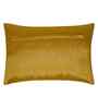 Yellow Polyester Geometric 12X18 Inches Cushion Covers (2Pcs)