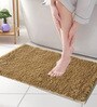 Dark Beige Polyester Max Absorbant Bath Mats 18 x 12 inches