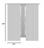 Yellow Geometric Polyester 5 Ft Semisheer Eyelet Window Curtains (Set of 2)