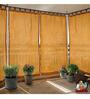 Yellow Polyester Solid 9 ft Semisheer Loop Top Door Curtains (Set of 2)