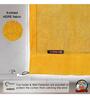 Yellow Polyester Solid 9 ft Semisheer Loop Top Door Curtains (Set of 2)