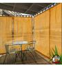 Yellow Polyester Solid 9 ft Semisheer Loop Top Door Curtains (Set of 2)