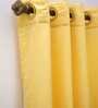 Yellow Abstract Polyester 5 Ft Blackout Eyelet Window Curtain