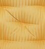 Yellow Striped Polyester 20x20 Inches Floor Cushion