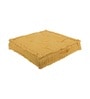 Yellow Striped Polyester 20x20 Inches Floor Cushion
