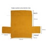 Yellow Polyester With Microfiber 60 GSM Printed 3 Seater Sofa Cover