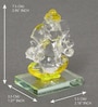 Yellow Polyresin Crystal Car Ganesha Showpiece