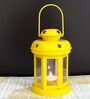 Yellow Metal Tea Light Holder