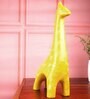 Yellow Polyresin Premium Ziraffe Figurine