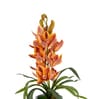 Yellow Pu Foam Velvet Orchid Elegance Pot With Flower
