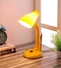 Yellow Pvc Shade Study Lamp With Yellow Base