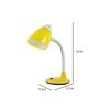 Yellow Pvc Shade Study Lamp With Yellow Base
