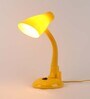 Yellow Pvc Shade Study Lamp With Yellow Base